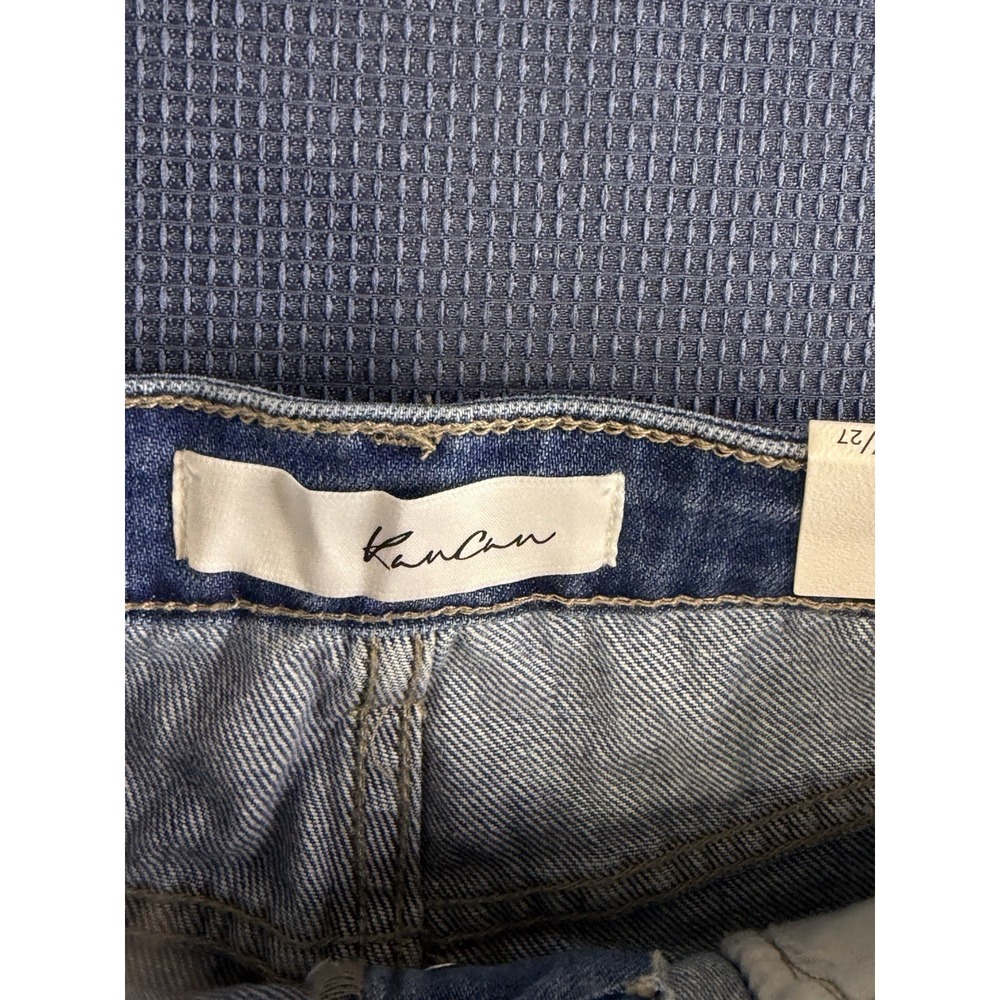 KanCan High Rise Distressed Denim Mom Shorts Women's Size 7/27 Light Wash NWT - Picture 3 of 12